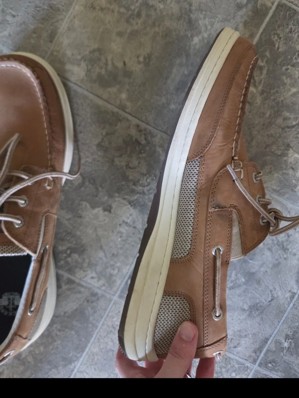 Dockers Men's Tan Lace-Up Boat Shoes SIZE 12 NWOT